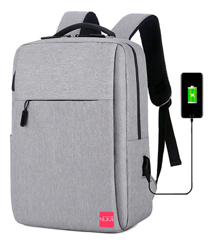 Mochila Para Llevar Computadora Anti Robo Con Usb Cargador