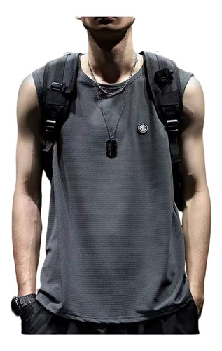 Playera Deportiva Sin Mangas Hombre Tank Top Seco De Moda