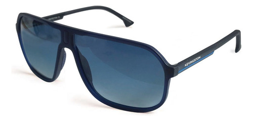 Anteojo Sol Lentes Kevingston Polarizado Hombre Mujer 1318 Armazón Negro Con Azul Diseño Ocean