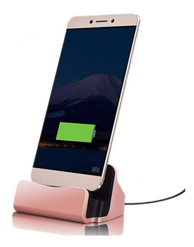 Suporte De Celular Mesa Tipo C Usb C Estação Carregar Rosa