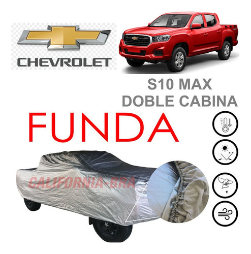 Loneta Cubierta Eua Chevrolet S10 Max Doble Cabina