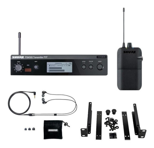 Auriculares Shure P3tr112 Fg20 ,color negro