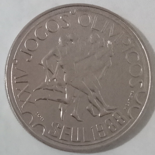 Moeda De Portugal - 250 Escudos - Olimpiadas Seul 1988 Fc (Usado)