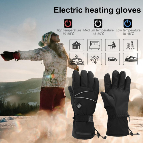 Guantes Impermeables Con Pantalla Táctil Calefactados Para H