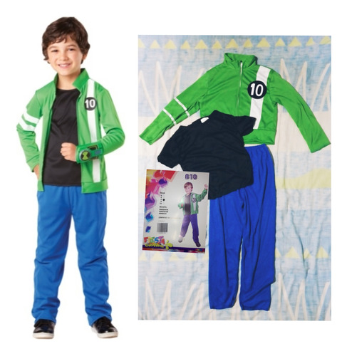 Disfraz Ben10 Franela Pantalón Chaqueta Niño