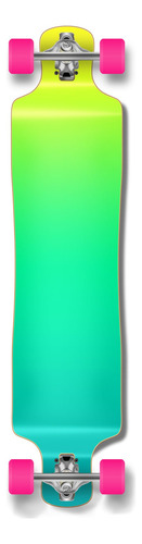 Monopatin Tabla Snowboard Completo Color Verde Degradado