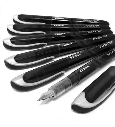 comprar Pluma Estilográfica Desechable Tinta Negra Paquete De 6