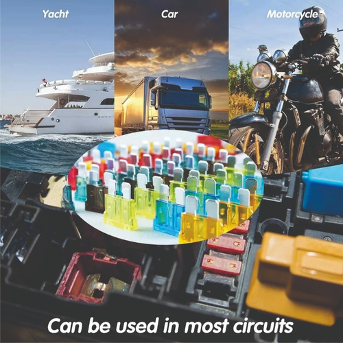 Kit De Fusibles Automotrices Con Caja 100 Pz