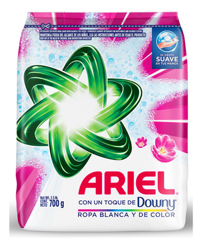 Detergente En Polvo Ariel Downy 700g
