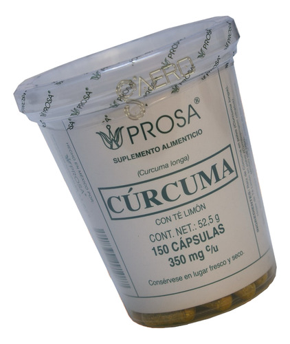 Curcuma Te De Limon C/150 Capsulas Prosa