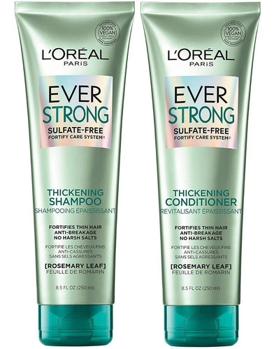 L'oreal Paris Everstrong Champú Y Acondicionador Sin Sulfato