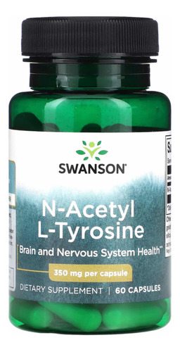N-acetyl L-tyro 350mg - 60 Cápsulas - Swanson