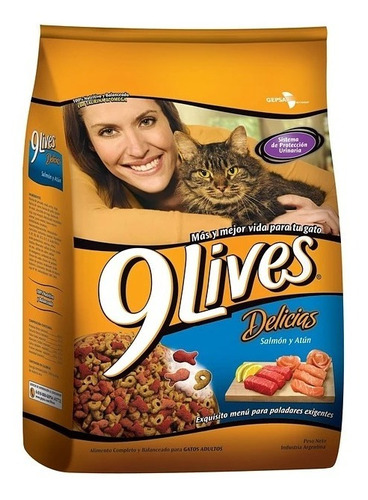 Alimento Para Gato 9 Lives Salmón 15 Kg