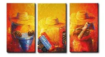 Comprar Cuadro Triptico Decorativo Vallenato 75 X 40 Cm