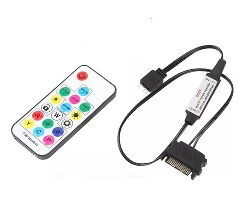 Control Remoto Inalámbrico Led Rgb 5v Sata 3 Pin Rf Wireless