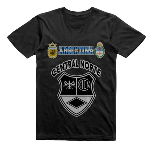 Remera Algodon Negra Central Norte Tucuman