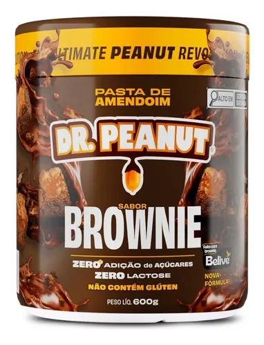 Pasta De Amendoim Gourmet Pote 600g Chocolate Dr. Peanut