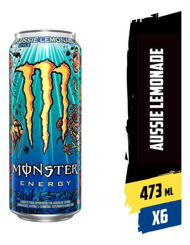Bebida Monster Energy 473ml Pack X6 - Elije Tu Sabor