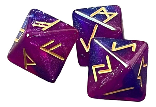 3 Piezas Star Divination Tarot Constellation Rune Violeta