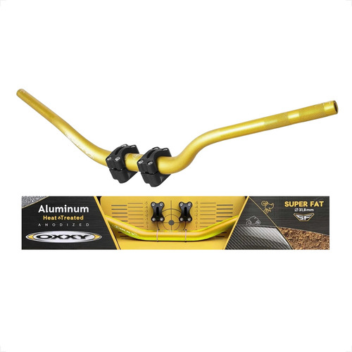 Guidão Oxxy Alto Dourado Cross Off Road Lançamento
