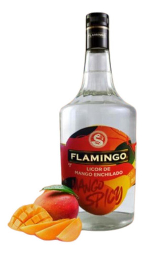 Pack De 6 Licor Flamingo Mango Enchilado 1 L