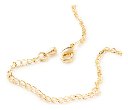 Dije Inicial / Letra Z Con Zirconias Y Cadena Chapa Oro 18k Color Dorado