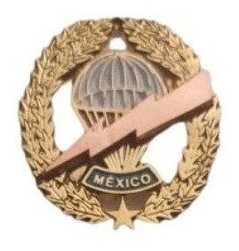 Pin Metálico Chapetón De Paracaidistas Sedena Baño De Oro