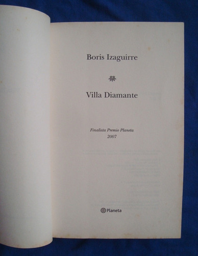 Boris Izaguirre Villa Diamante Jaime Bayly (Usado)