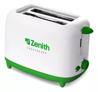Tostadora Eléctrica Zenith Toastmaker 7 Niveles 720w 2 Panes Color Blanco