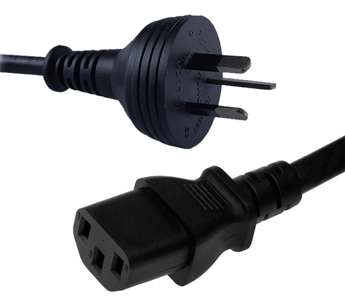 Cable Power 220v. Para Pcs, Monitores E Impresoras