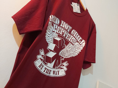 Remera Algodón Unisex Red Hot Chili Peppers By The Way Bordo