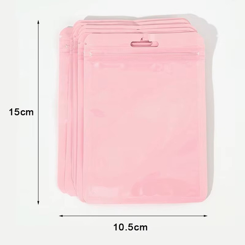 Bolsa Exhibición Ziplock Pack 100 Unidades Med: 10,5x 15cm Rosa