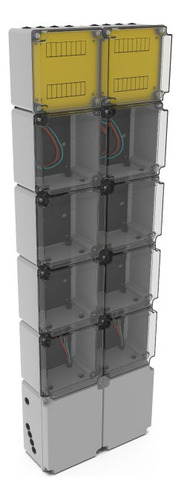 Gabinete Modular 8 Monofasico Dist. Empresas Variplast