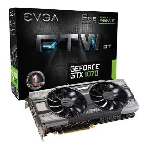 Placa De Video Evga Gtx 1070 Ftw Dt 08g-p4-6274-kr