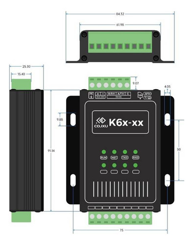 Botonera Remota 4di A 4do Via Lora K61-dl20