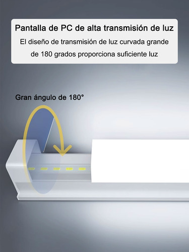 Tubo Led De Iluminación Comercial De 40w 6500k Blanco