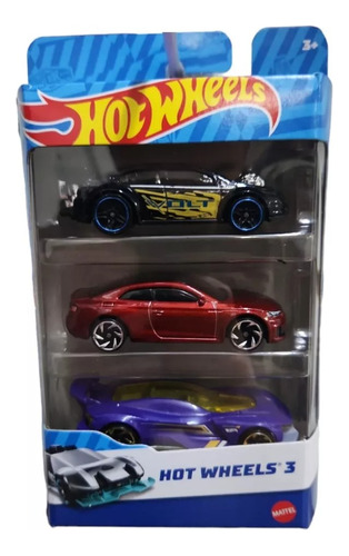 Hot Wheels Pack X 3 En Blister # 2 K5904 Replay