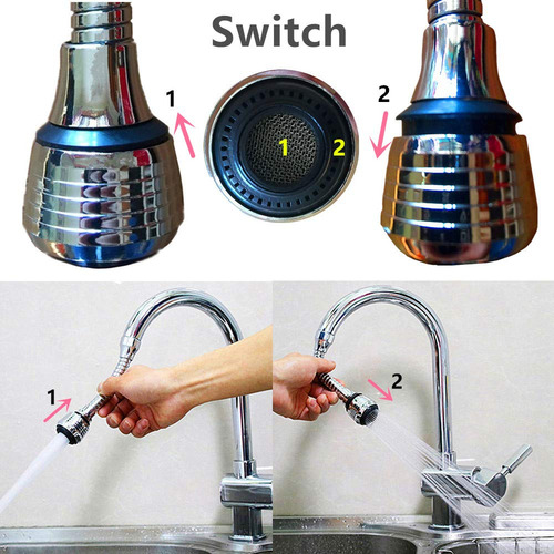 Rociador Flexible 360 Para Fregadero De Cocina Extensor Aire