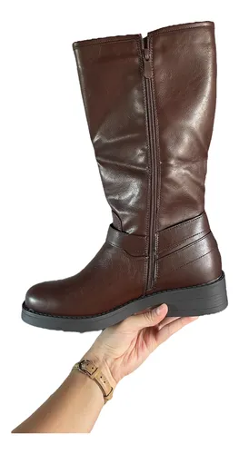 Bucaneras Botas Caña Alta Con Hebillas