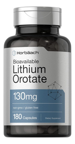 Orotato De Litio - Lithium X180 Caps-apoyo Cerebral Imp Usa