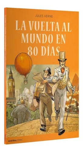 Libro La vuelta al mundo en 80 días Editorial Austral de Jules Verne