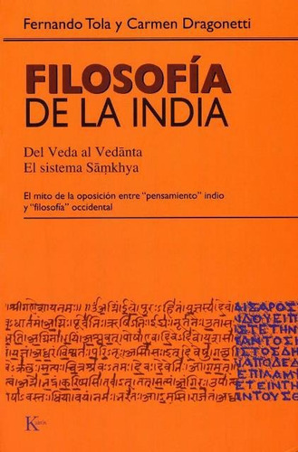 Filosofía De La India, Fernando Tola, Kairós