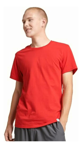 Russell Athletic Men's Essenital Short Sleeve Tee, Rojo True