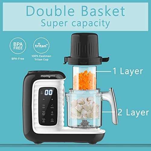Máquina Para Hacer Comida Para Bebés Momyeasy, Olla A Vapor