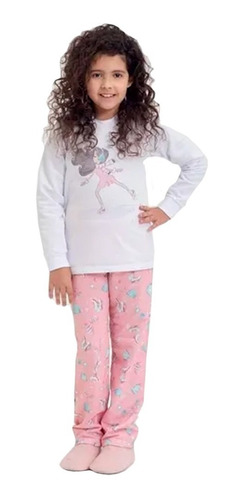 Pijama Infantil Dedeka Moletinho Pijama Flanelado Menina