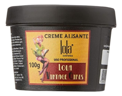 Creme Alisante Lola Vintage Girls 100g - Lola From Rio