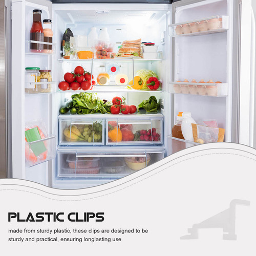 20 Clips De Plástico Para Estantes De Repuesto Para Refriger