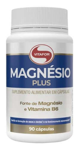 Kit 2x: Magnésio Plus Vitafor 90 Cápsulas