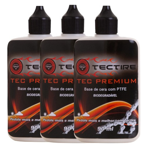 Óleo Lubrificante Bike Tectire Tec Premium Cera 90ml 03 Unid