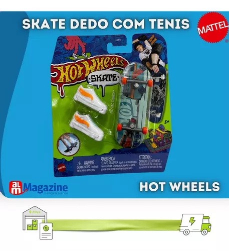 Pista Hot Wheels Skate De Dedo Com Tenis Hgt95